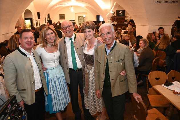 Peter und Caterina Hubert, Eduard und Peter Reinbold, Heino Stamm. Foto: Foto Datzer
