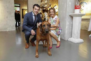 Stephanie Weiser, Valeri Lalov und Hund Henri