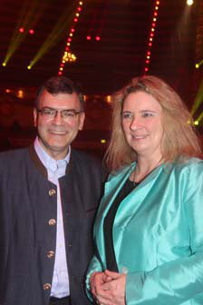 Florian Hermann, Chef der Staatskanzlei, und Sozialministerin Kerstin Schreyer. Foto: Andrea Pollak