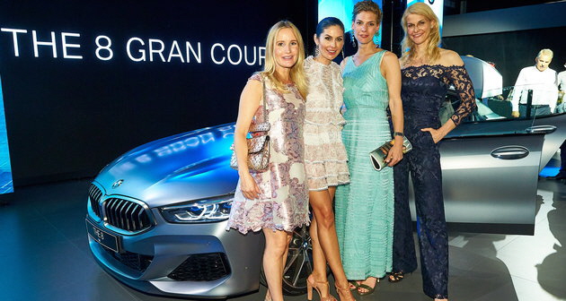 Ophelia Blaimer, Jeannette Graf, Sarah Kronsbein, Natascha Grn am BMW 8er Gran Coup