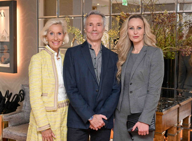 Kristina Trger (Prsidentin Club europischer Unternehmerinnen), Hannes Jaenicke und Daniela Conrad. Foto: Frank Rollitz/ABR Pictures