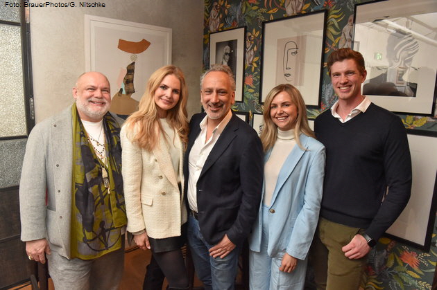 Julius Eulberg (Beauty Brand Julisis), Carolin Copeland, Sanjiv Singh (Villages), Dr. Ruth �berbacher (COO PUR4), Tobias Burkhard (CEO PUR4). Foto: BrauerPhotos/G. Nitschke