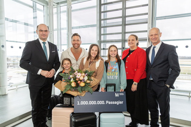 Flughafen M�nchen feiert 1.000.000.000. Passagier