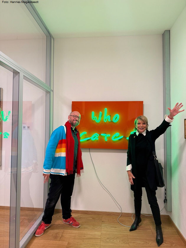 Jan Kuck und Uschi Glas. Foto: Hannes Magerstaedt